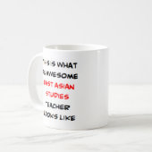 東アジア勉強先生素晴らし、 コーヒーマグカップ (正面左)