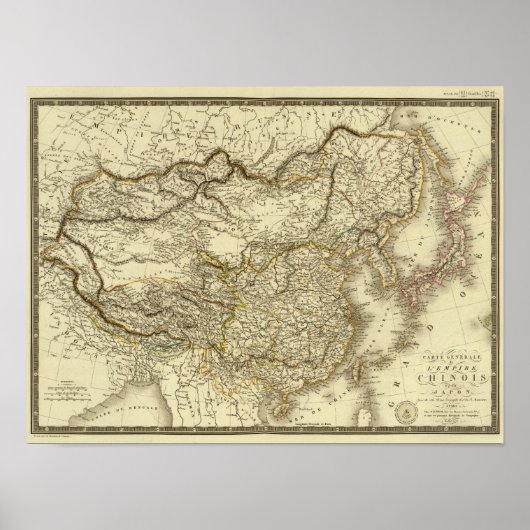 東アジア，中国，日本 ポスター (正面)