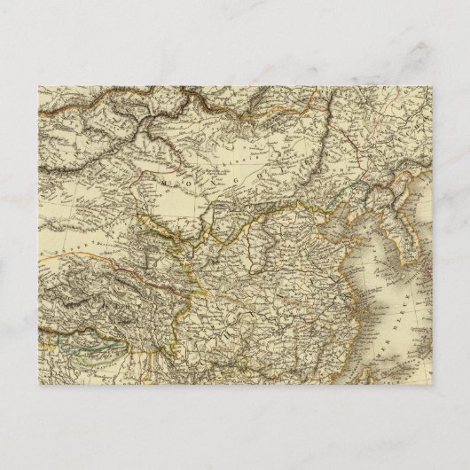 東アジア，中国，日本 ポストカード (正面)