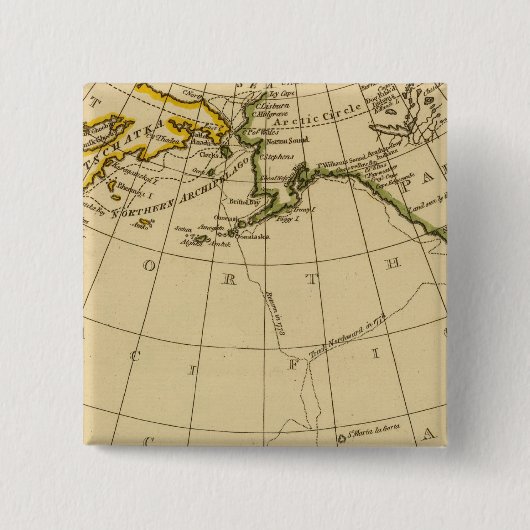 東アジア、西北アメリカ 缶バッジ (正面)