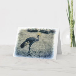 東アフリカのクラウンクレーン カード