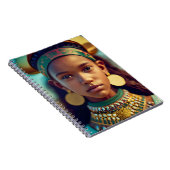 東アフリカの部族の美しい少女 ノートブック (右側)