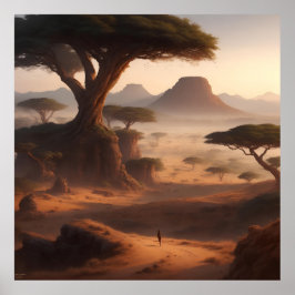 東アフリカの風景 ポスター