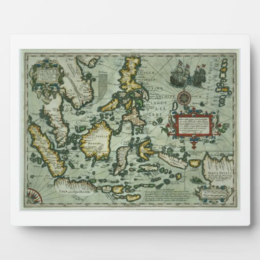 東インディの地図。1635年 – アムステルダム フォトプラーク (正面)