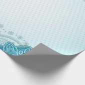 東インディアン図柄曼荼羅ペイズリー ラッピングペーパー (角)