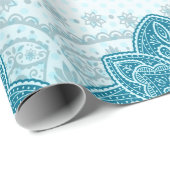 東インディアン図柄曼荼羅ペイズリー ラッピングペーパー (ロールコーナー)