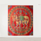 東インディアン象プリント タペストリー (正面)