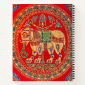 東インディアン象プリント ノートブック (裏面)