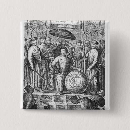 東インドからの大使館 缶バッジ (正面)