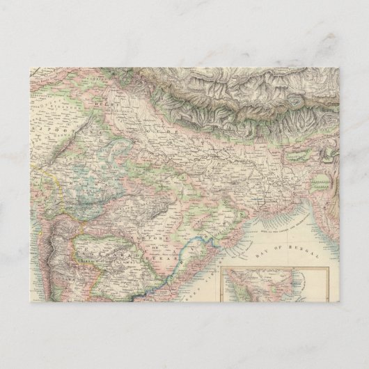 東インドにおけるイギリス領 ポストカード (正面)