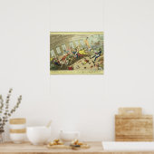 東インド人の乗り組みのおもしろい光景 ポスター (キッチン)