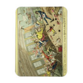 東インド人の乗り組みのおもしろい光景 マグネット (縦)