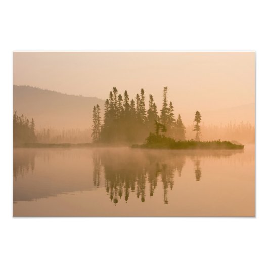 東インレット、ピッツバーグ、ニューの霧の夜明け フォトプリント            (正面)