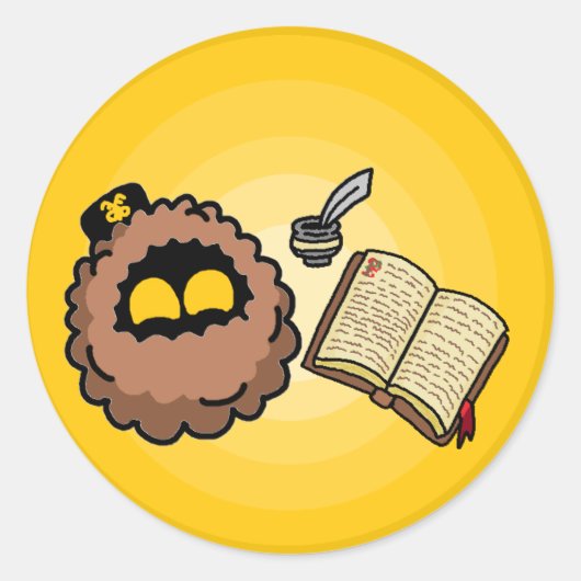 東カソリボールのシール ラウンドシール (正面)