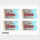 東カッコいい国古社伝 長方形シール (シート)