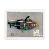 東カッコいい国武士槍 マグネット (横)