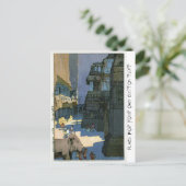 東カッコいい洋吉田風景水彩画 ポストカード (スタンド正面)