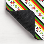 東カラフルフォークパターンライセンスプレート枠 マウスパッド (コーナー)