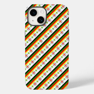 東カラフルフォークパターンライセンスプレート枠 Case-Mate iPhone 14ケース