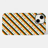 東カラフルフォークパターンライセンスプレート枠 Case-Mate iPhoneケース (裏面 (横))