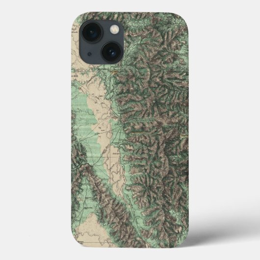東カリフォルニアの土地分類 Case-Mate iPhoneケース (裏面)