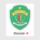 東カリマンタン州の武器のコート，インドネシア シール (シート)