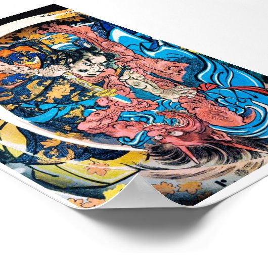 東クール国古代武士の鬼戦 ポスター (角)