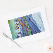 東クール国笠松田植 長方形シール (封筒)