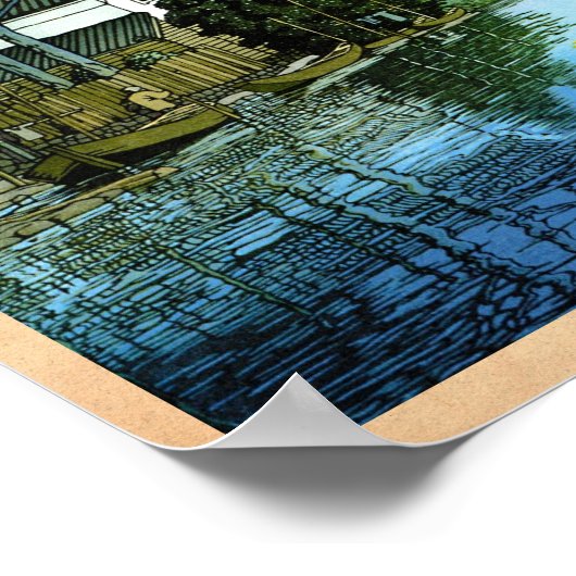 東クール日本クラシック景絵画景 ポスター (角)