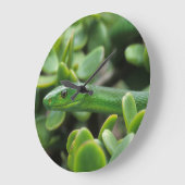 東グリーンマンバ(Dendroaspis Angusticeps) ラージ壁時計 (傾斜)