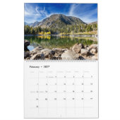 東シエラ紅葉（カリフォルニア） カレンダー (2月 2027)