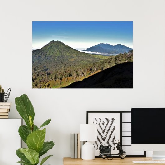 東ジャワ火山 ポスター (ホームオフィス)