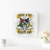 東スター勲章 スクエア壁時計 (ホーム)