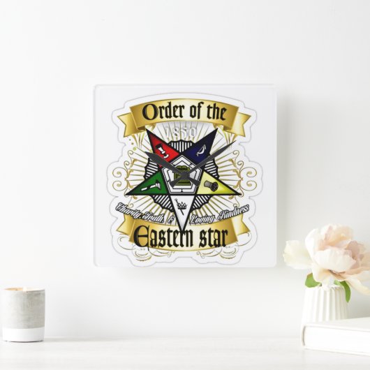 東スター勲章 スクエア壁時計 (ホーム)