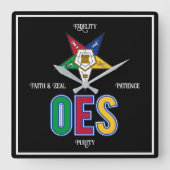 東スター勲章 スクエア壁時計 (正面)