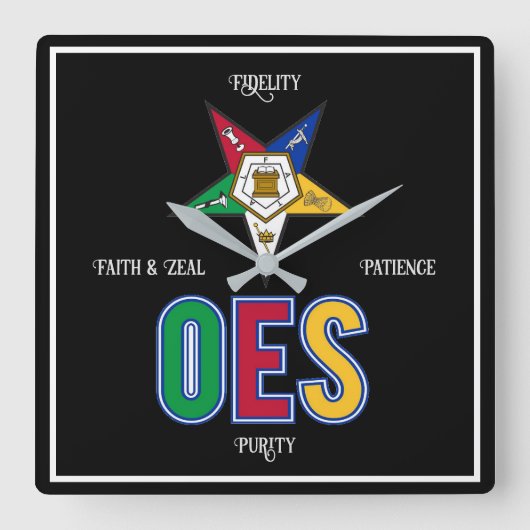 東スター勲章 スクエア壁時計 (正面)