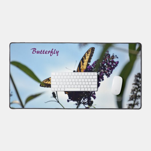 東タイガーアゲハチョウバタフライフォト デスクマット (キーボード&マウス)
