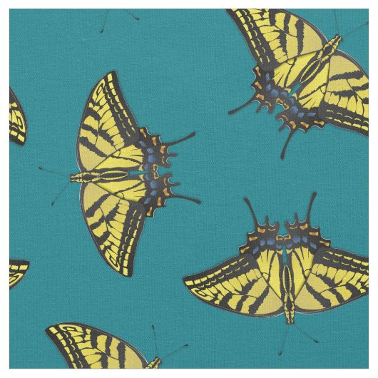 東タイガーアゲハチョウ蝶蝶 ファブリック (クローズアップ)