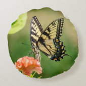 東タイガーアゲハチョウ蝶 ラウンドクッション (裏面)