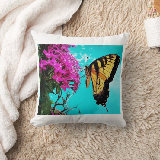 東タイガーアゲハチョウ蝶#2 クッション (ブランケット)