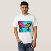 東タイガーアゲハチョウ蝶#2 Tシャツ (正面フル)