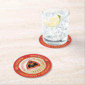 東ティモールのコート ラウンドペーパーコースター (インサイチュ)