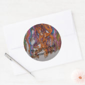 東ティモールの色 ラウンドシール (封筒)