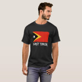 東ティモール国旗1 Tシャツ (正面フル)