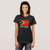 東ティモール国旗1 Tシャツ (正面フル)