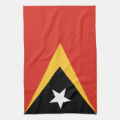 東ティモール国旗 キッチンタオル (縦)