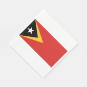 東ティモール国旗 スタンダードランチョンナプキン (角)