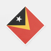 東ティモール国旗 スタンダードランチョンナプキン (角)