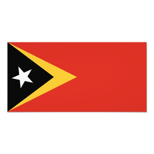 東ティモール国旗 フォトプリント            (正面)