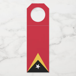 東ティモール国旗 ボトルネックタグ